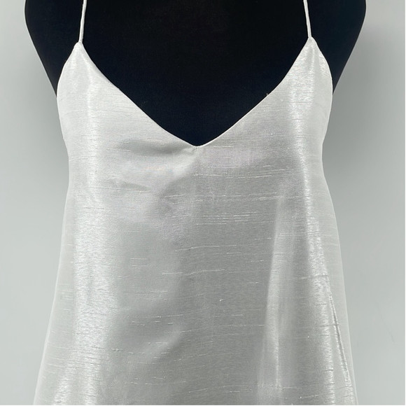 C/MEO Collective New Day Asymmetric Dress White bachelorette bridal shower Sz xs - Picture 9 of 12